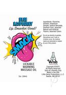 Smack Lickable Massage Oil 2oz - Blue...