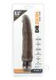 Dr. Skin Silver Collection Cock Vibe 7 Vibrating Dildo 8.5in - Chocolate