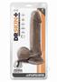 Dr. Skin Plus Gold Collection Thick Posable Dildo With Balls 9in - Chocolate